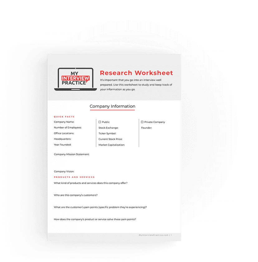 Research Worksheet